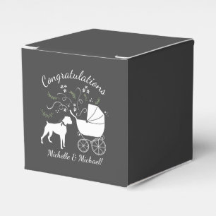 Boxer Dog Baby Shower Puppy Favor Box