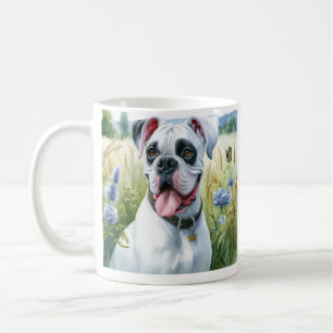 Boxer Dog Beauty featured in watercolor Coffee Mug