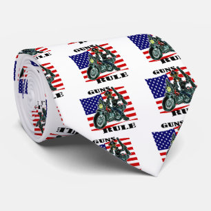 Boxer Dog Biker Tie