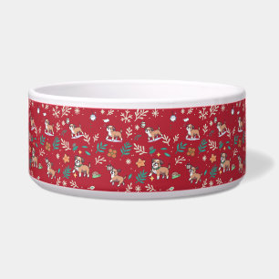 Boxer Dog Bowl Christmas Cute Kawaii Holiday Pet