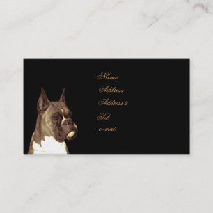 Boxer dog business card