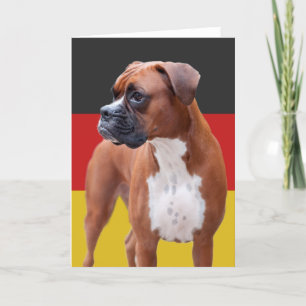 Boxer dog card