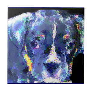 Boxer dog Ceramic Tile