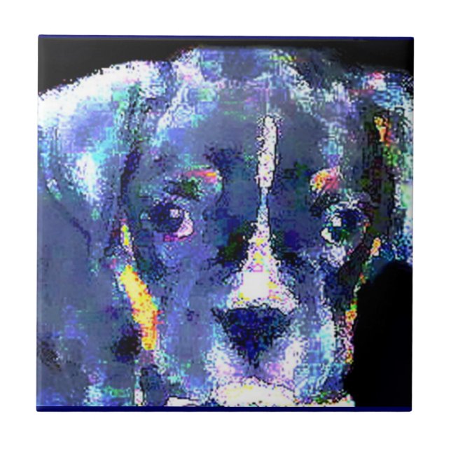 Boxer  dog Ceramic Tile (Front)