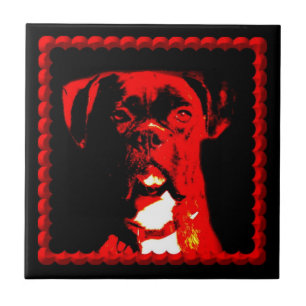 Boxer  dog Ceramic Tile