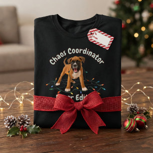 Boxer Dog Chaos Coordinator Tri-Blend Shirt