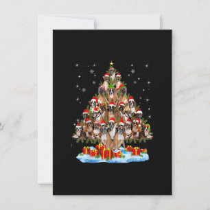 Boxer dog Christmas Tree decor Xmas tree Invitation