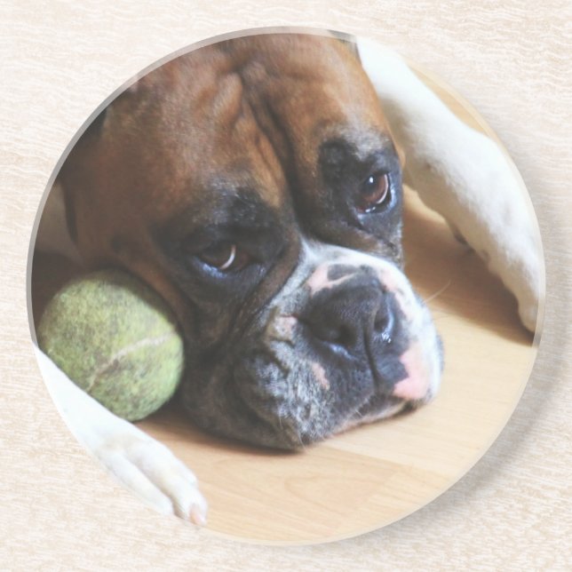 Boxer dog coaster (Front)