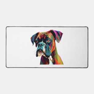 Boxer Dog Colourful Desk Mat