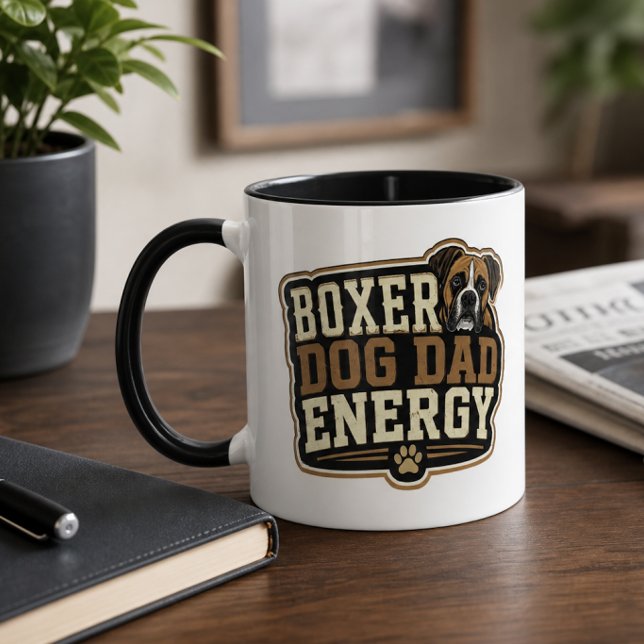 Boxer Dog Dad Energy  Mug (Boxer Dog Dad Energy Mug)