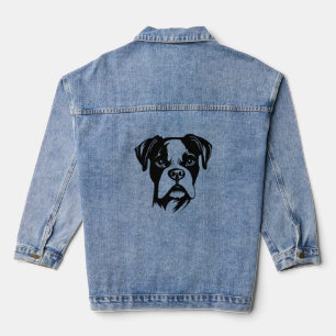 Boxer Dog Denim Jacket