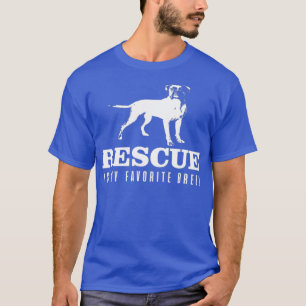 Boxer Dog Design Rescue Is My Favourite Breed T-Shirt