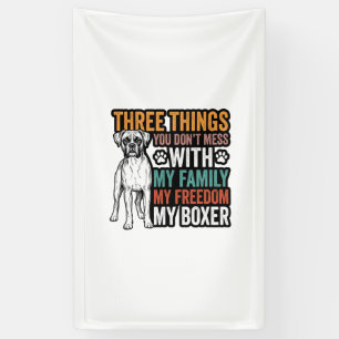 Boxer Dog Family Freedom Vintage Shirt Design_1 Banner