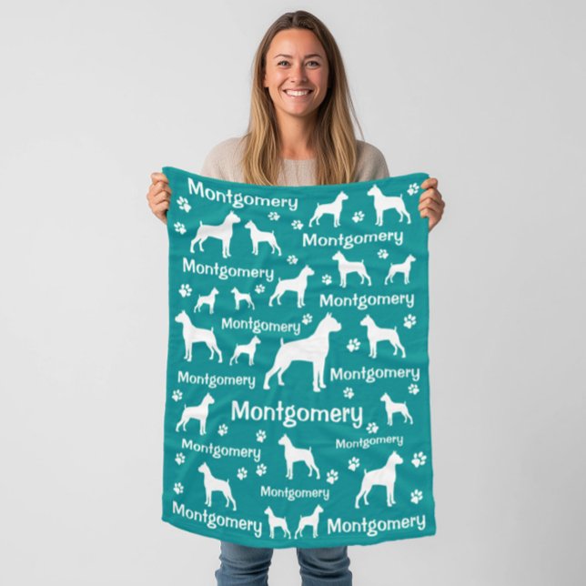 Boxer Dog Fleece Blanket – Cozy Custom Pet Gift (Boxer personalized blanket for boxer dog moms and boxer dog dads)