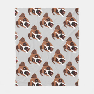 Boxer Dog Fleece Blanket, Medium Blanket