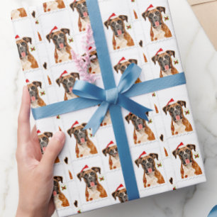 Boxer dog gift wrap