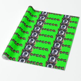 Boxer dog  gift wrapping paper