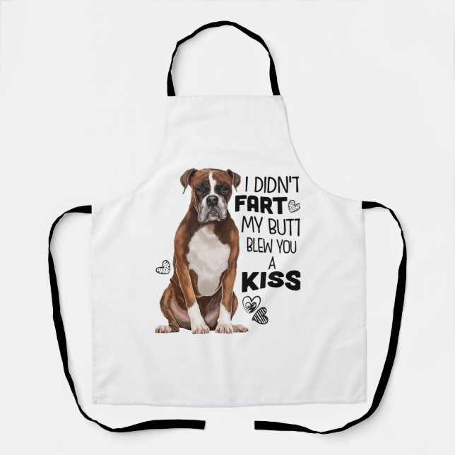 Boxer Dog gifts Apron (Front)