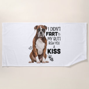 Boxer Dog gifts Beach Towel