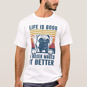 Boxer Dog Gifts For Men Women Boxer Dog Dad Mom T-Shirt