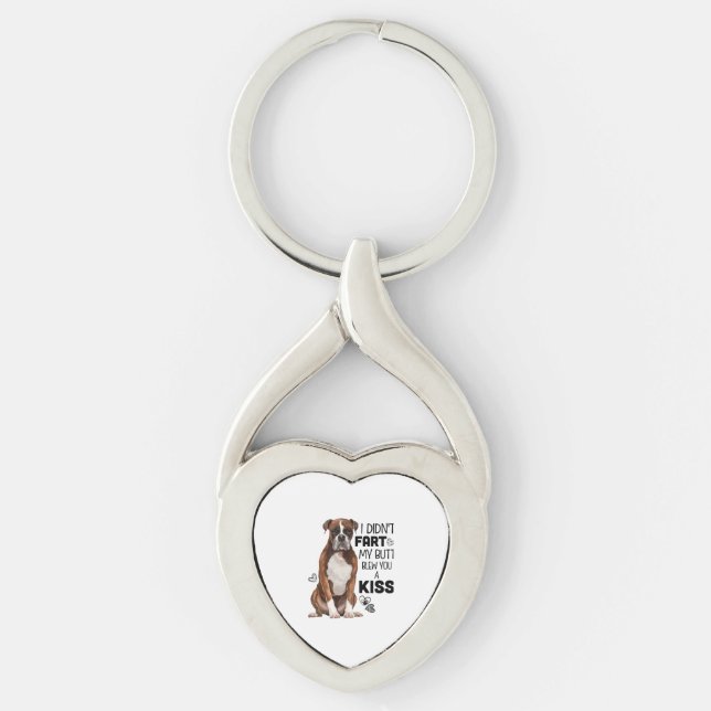 Boxer Dog gifts Keychain (Front)