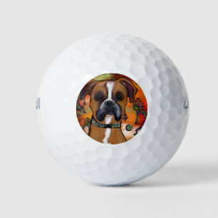 BOXER DOG GOLF BALLS