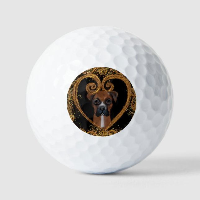 BOXER DOG GOLF BALLS (Front)