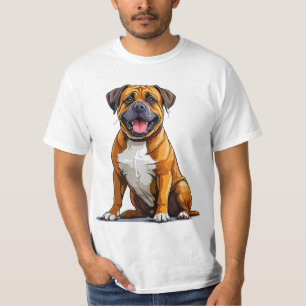 Boxer dog illustration, dog lover gift T-Shirt
