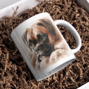 Boxer Dog in a Serene Pose Coffee Mug