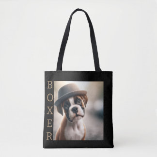 Boxer Dog in Style Tote Bag