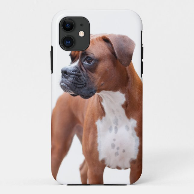Boxer dog iPhone case (Back)