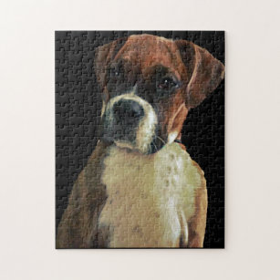 Boxer dog jigsaw puzzles sale