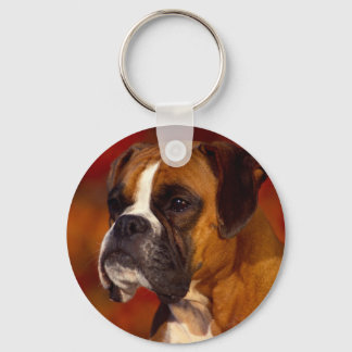 Boxer dog keychain