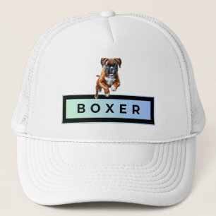 Boxer Dog - Leaps & Bounds Trucker Hat