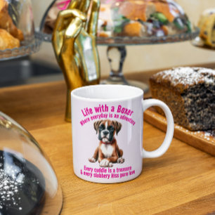 Boxer Dog Life Full of Adventures Coffee Mug