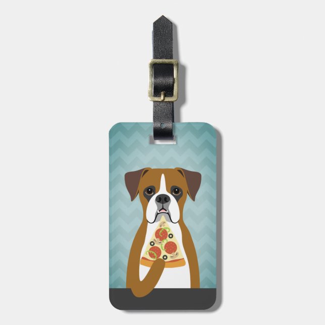 Boxer Dog Luggage Tags (Front Vertical)