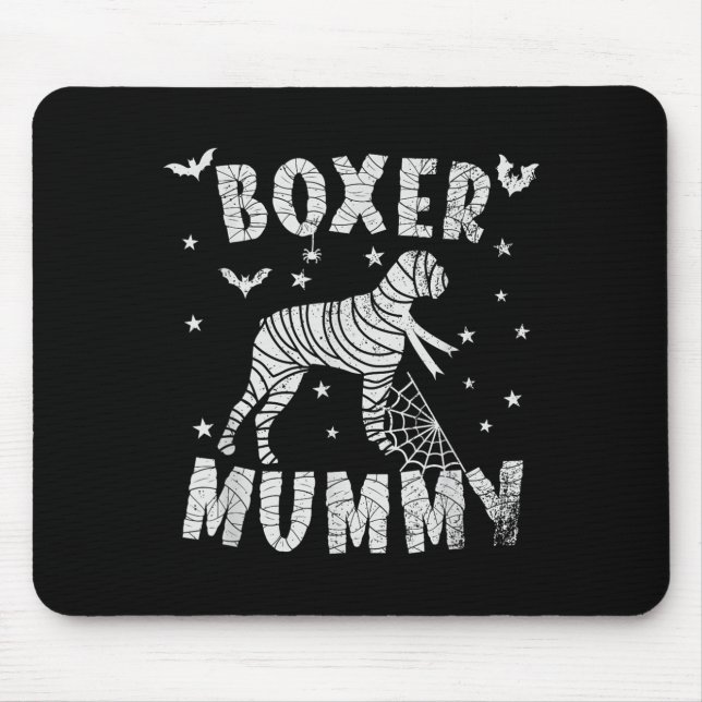 Boxer Dog Mama - Halloween Mouse Pad (Front)