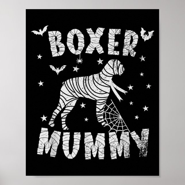 Boxer Dog Mama - Halloween Poster (Front)