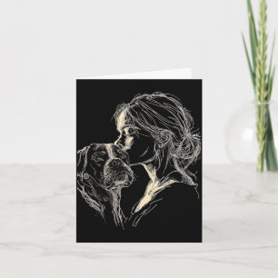 Boxer dog mom cute boxer dog lover mother's day  card
