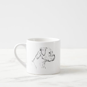 Boxer Dog Mug – Hand Drawn Ink Dog Coffee Mug