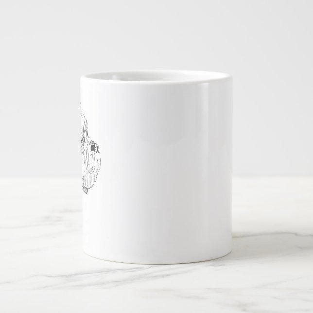 Boxer Dog Mug – Hand Drawn Ink Dog Coffee Mug (Front)