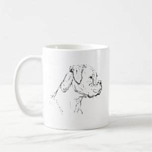 Boxer Dog Mug – Hand Drawn Ink Dog Coffee Mug