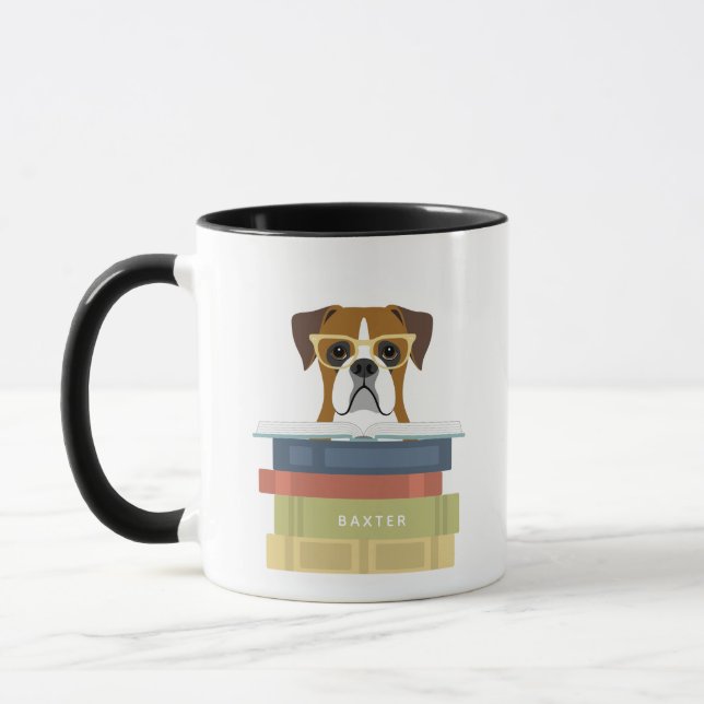 Boxer Dog Mugs (Left)