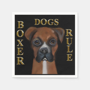 Boxer Dog Napkin