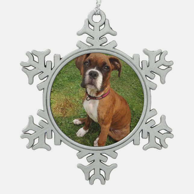 BOXER DOG ornament (Front)