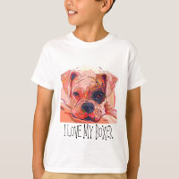 Boxer Dog Painting in Dazzling Colours Kids