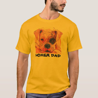 Boxer Dog Painting in Dazzling Colours Mens T-Shirt