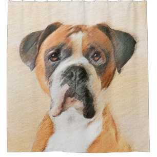 Boxer Dog Painting Uncropped Original Animal Art