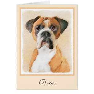 Boxer Dog Painting Uncropped Original Animal Art