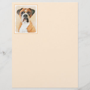 Boxer Dog Painting Uncropped Original Animal Art